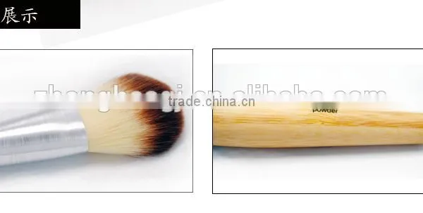Face Use Bamboo Handle Synthetic Hair Powder Power Brush photo-4