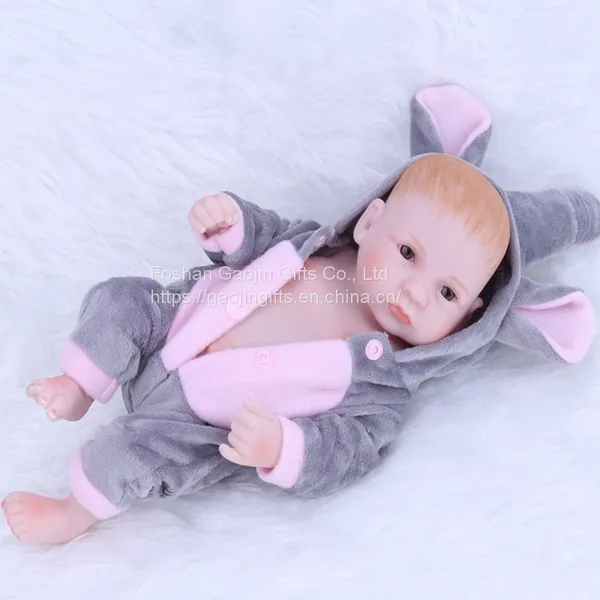 10 Inches of Cute Simulation Reborn Baby Foreign Trade Sources WISH Quick Sale Amazon Products photo-2