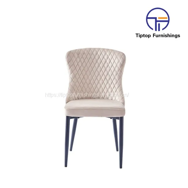 Tiptop Wholesale Restaurant Luxury Indoor Hotel Furniture Upholstered Leather Dining Chair photo-2