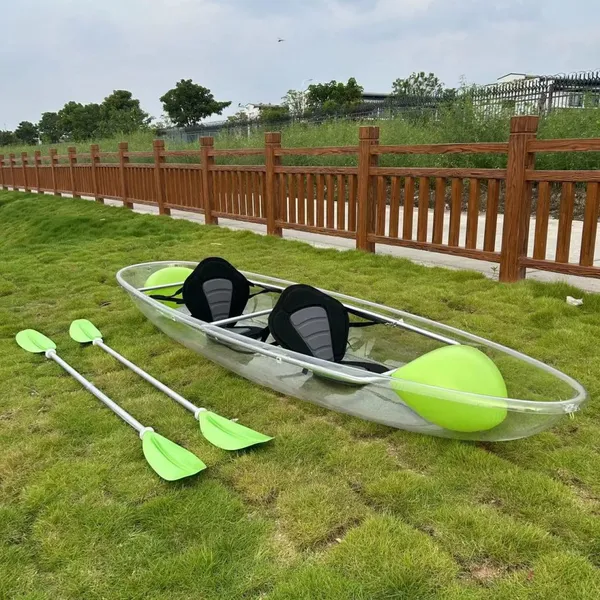 2 People Strong Transparent Kayat With Airbag, Paddle, Seats for Tourism & Photography Industry photo-3