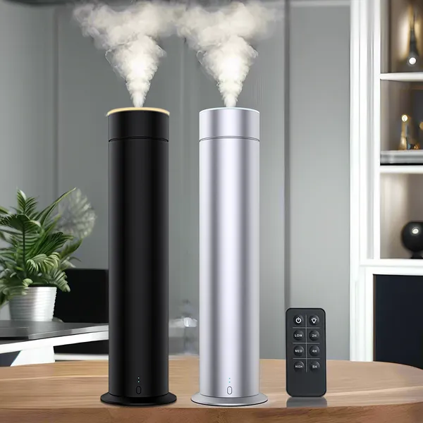 Affordable Full Aluminum Waterless Colorful Night Lighthouse Fragrance Machines Table Cold Air Tech Essential Oil Diffuser photo-4