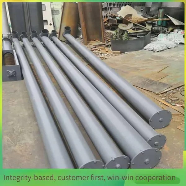 Large-angle Stainless Steel Screw Feeder, Round-tube Feeder for Rice Husks, 219-tube U-shaped Screw Elevator photo-2