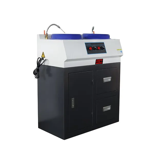HST-P2G High Quality Dual-Disc Metallographic Specimen Polishing Machine Low Noise 1-Year Warranty for Laboratory Testing Use photo-3