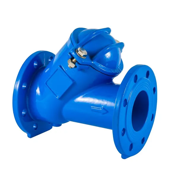 Vanve anti-retour à bride industrielle - Vanve anti-retour en fonte bleue pour les systèmes de pipelines d'eau/d'huile/gaz