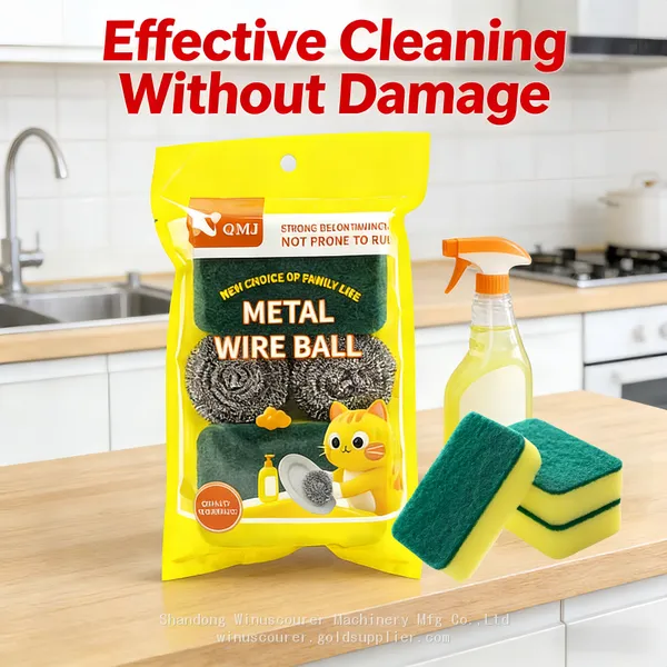 Wholesale Good Quality 5pcs Sponge Kitchen Cleaning Scouring Anti-Scratch Scrubbing for Dishware photo-5