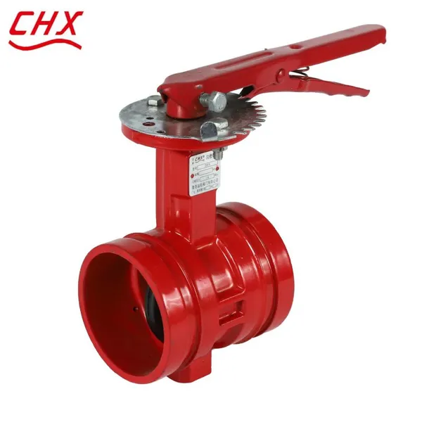 AWWA ANSI Butterfly Valve D371X PN16 Handwheel Operated Grooved Gear Actuator Tamper Switch Ductile Iron photo-6