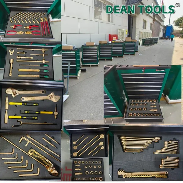 Неносырящие инструменты, лопата из латуни, несырящие инструменты. DEAN TOOLS 113 штук инструментов из бериллиевого бронзы на тележке, не сырящиеся