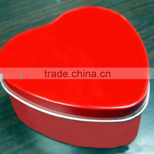 Small Heart Shape Tin Can Tin Box for Chocolate Promotion photo-2