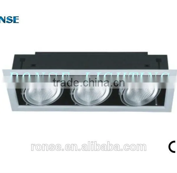 Ronse High Brightness Recessed Led Grille Light 3 Heads for Office Lighting(RS-2106-3(C)) photo-6