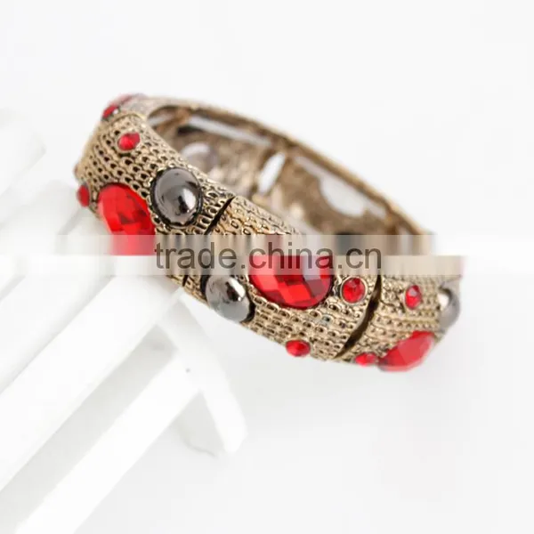 Hot Style Faux Gemstone Bangle Fashion Jewelry Bracelet photo-2