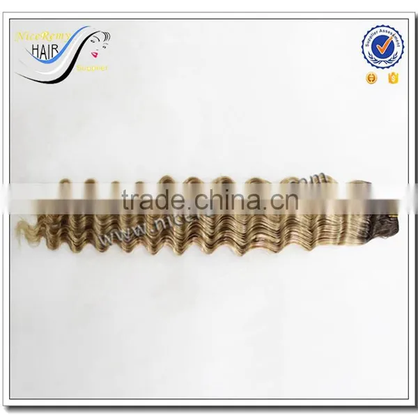 Wholesale Grade 7a Deep Wave Omnre Color Hair Weave 100% Virgin Brazilian Human Hair photo-2