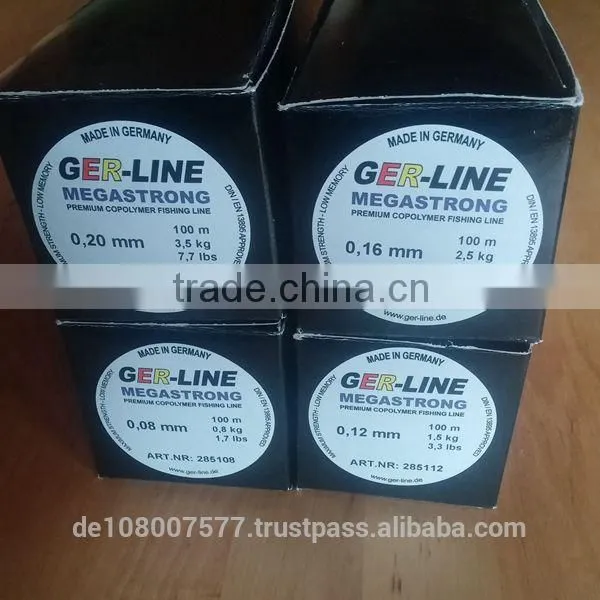 Sports Fishing Line, Nylon Fishing Lines[made in Germany ] Megastrong 500M Light Grey photo-4