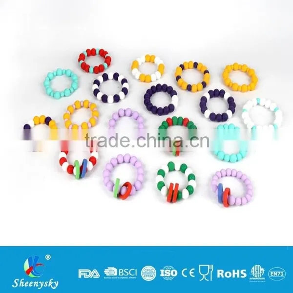 Wholesale Fashion Personalised Food Grade Soft Silicone Bead Bracelet photo-5