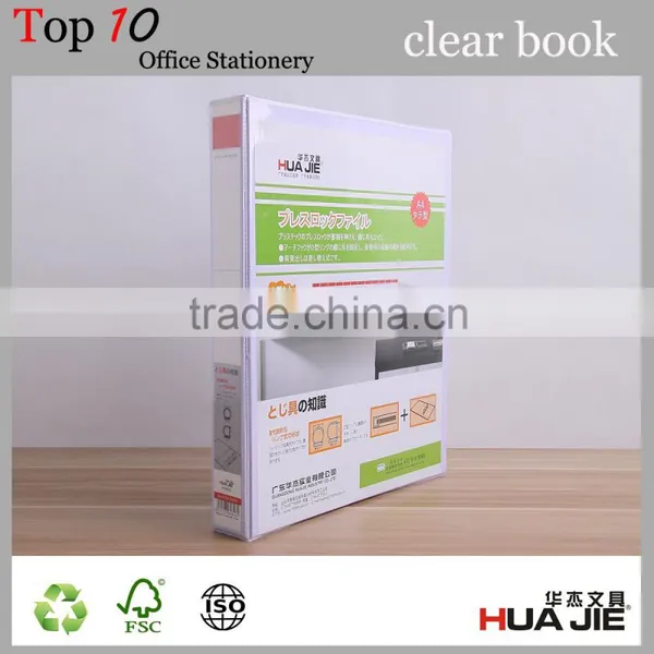A4 Size White Creative Pvc Clear Book Ring Binder photo-5