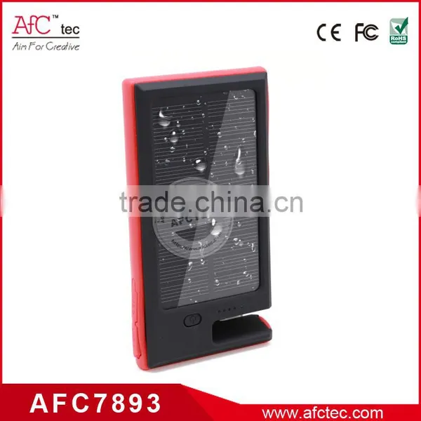 8000mAh Dual Usb High Quality Promotional Gift Solar Charger Rohs Manual Manual Waterproof photo-2