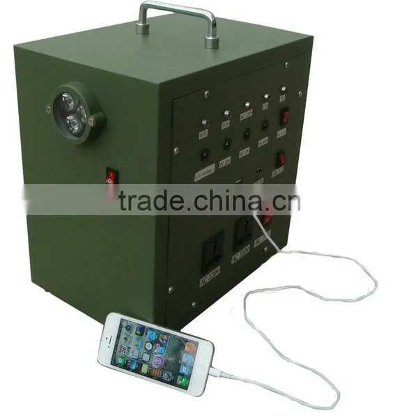 flash light function for ourdoor 30W solar hand-crank generator