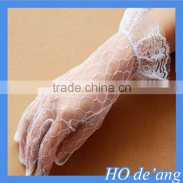Hogift New Arrival Applique Lace Bridal Glove Wedding Accessory photo-2