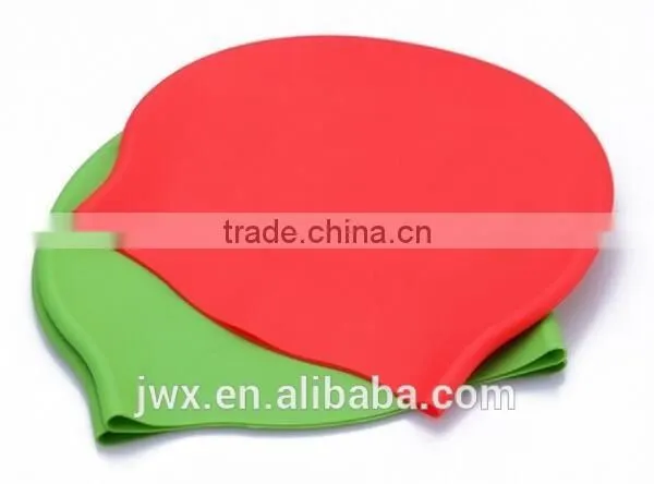 Red Silica Gel Swimming Cap Water-proof Swimming Pool Swimming Cap photo-3