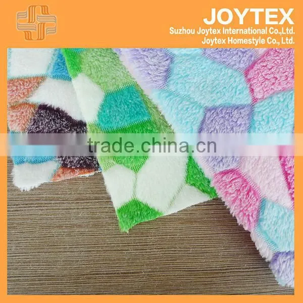 Roll Printed 100% Polyester Spring Style Baby Coral Fleece Fabric With Animal Pattern Coral Fleece Blankets/Reversible Blankets