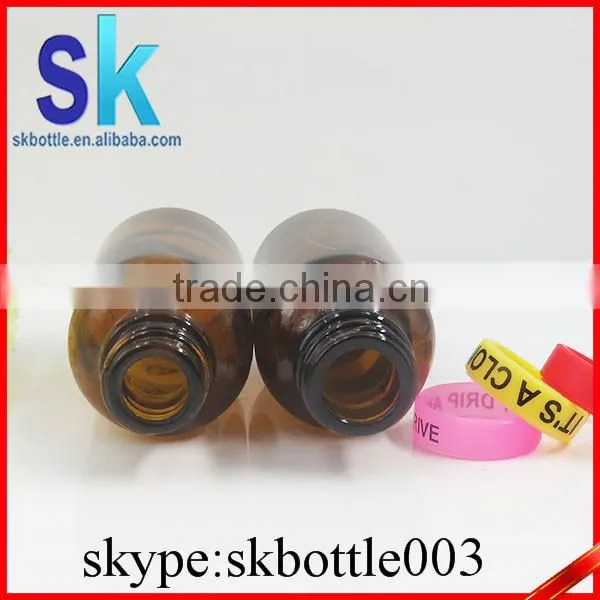 30ml Amber Round Boston Glass Bottle With Glass Pipette Bottle photo-5