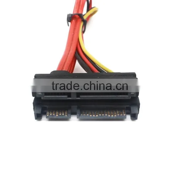 Red Sata 7+15 Pin Sata Male to Female Cable photo-4