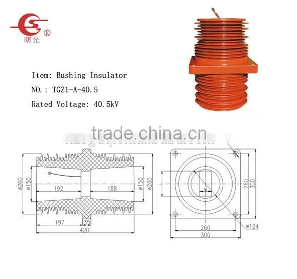 Epoxy Insulator Shielding Wall Through Bushing(CHZ304G-40.5)