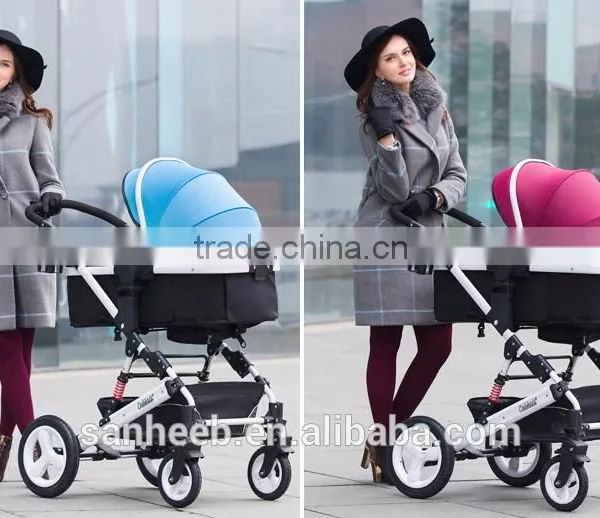 2016 New Style! Summer Deal! 3in1 Luxury City Select High View Anti-Shock Folding Baby Stroller,Travel System Infant Carriag photo-2