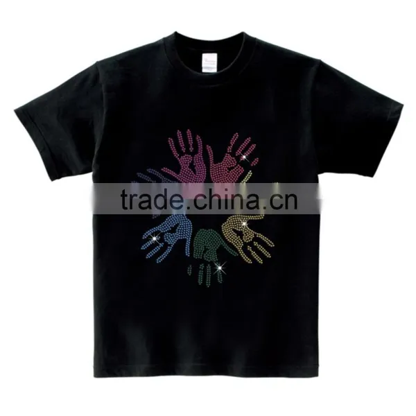 Colorful Hand Printing OEM Service Short Sleeves for Group Activities Men's Tshirt photo-3