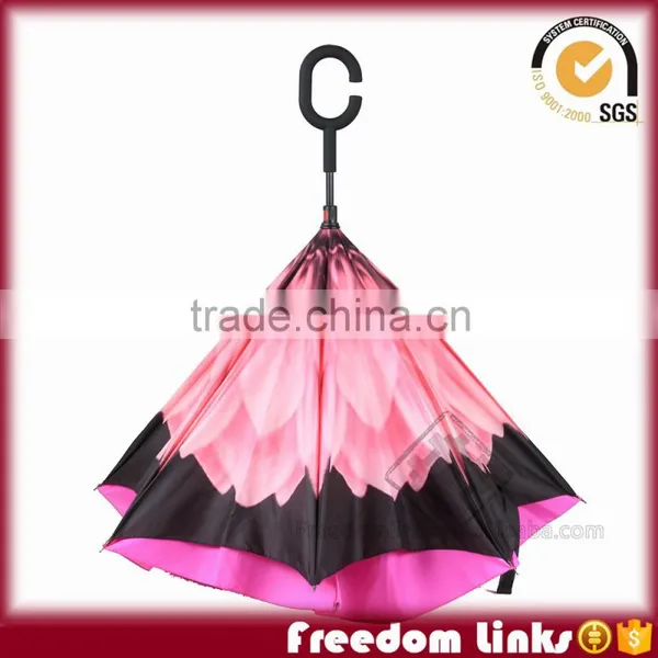 Fashion Stylish Double Layer Inverted Umbrella Guangzhou Quality Choice