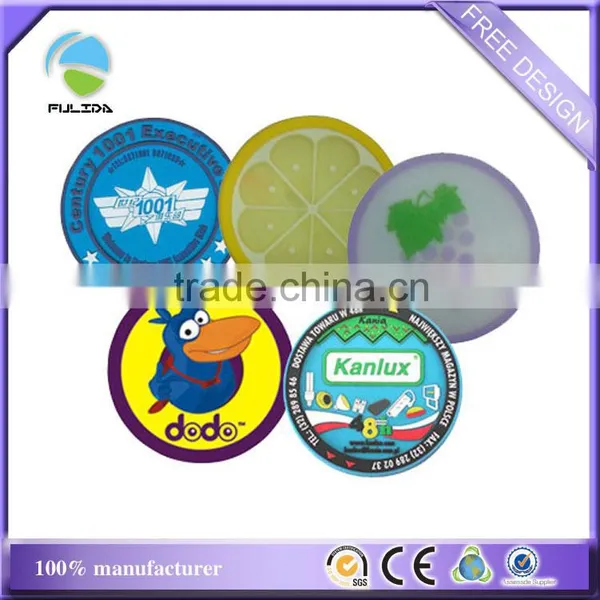 Colorful Soft Pvc Hotel Cafeteria Dining Logo Mixed Wholesales Cup Holder Mat photo-2
