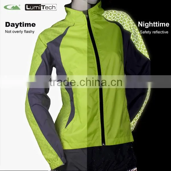 Egg Pattern Reflective Printing Reflective Fabric Polyester Pongee run jacket
