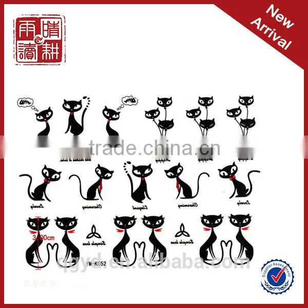 2015 Most Popular Sexy Cat Tattoo Sticker photo-3