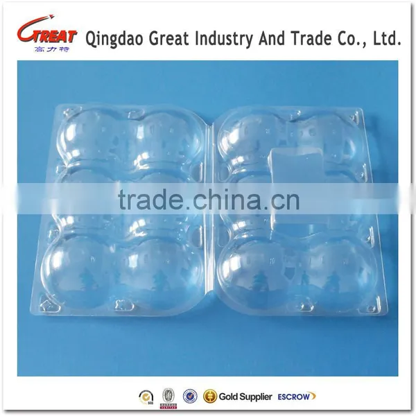 Clamshell Blister Fruit Packaging Tray for Peaches and Apples 6 Pcs photo-6