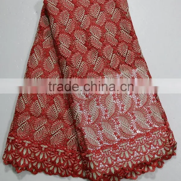African Lace Fabrics in Turkey African Nigerian Guipure Lace Women Cord Lace for Party Dress photo-2
