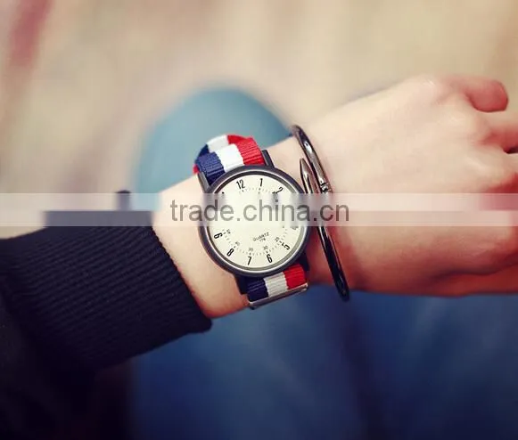 Retro Unisex Watch, Boyfriend Watch, Nylon Watchband, Antique, Brass Watch, Unique Watches, Vintage Style Leather Watch photo-4