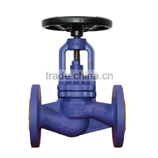 Carbon Steel Stainless Steel Flanged Bellows Seal Globe Valve Control Handwheel photo-2