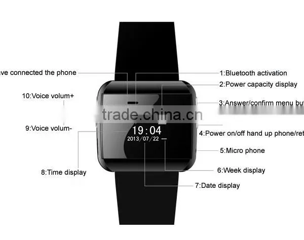 2013 Newest High Quality Smart Watch Bluetooth U Watch photo-2