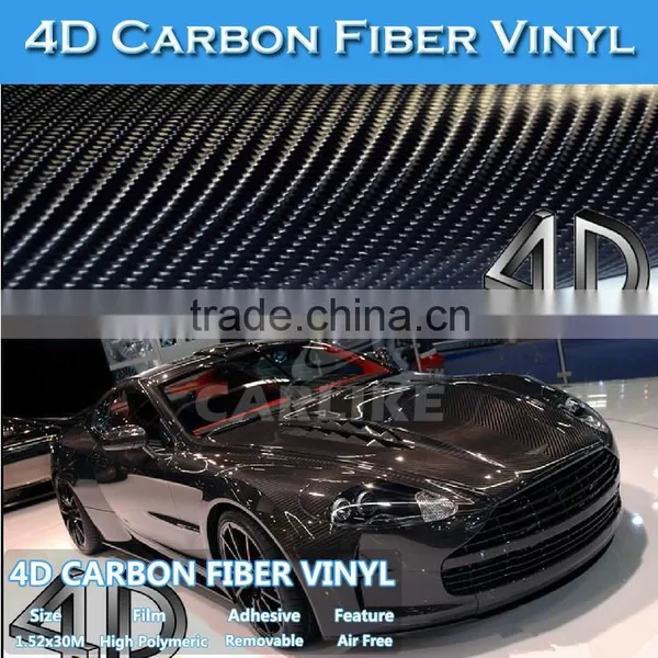 SINO 4D Black Carbon Fiber Decorative Motor Sticker /Carbon Fiber Foil 1.52x30M photo-4