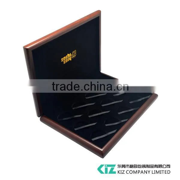 High Quality Wooden Coin Box,Medal Box for 12 Coins,Medals photo-3