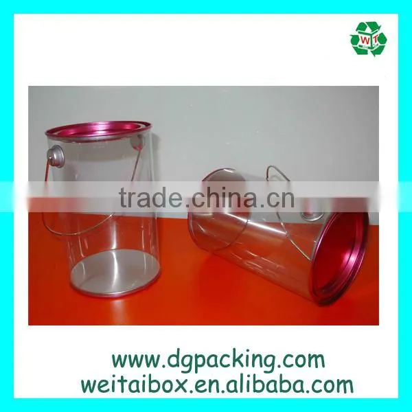 Hot Sale Clear PET Tin Cans for Gift Packaging&packaging Bucket&packaging Pail Quality Choice photo-2