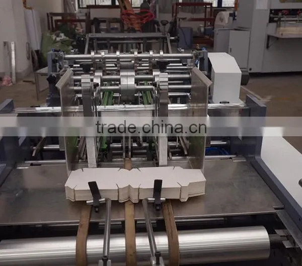MR-800C Hot Sale Automatic High Speed Carton Erecting Hamburger Box Machine by Water-based Adhesive Glue Sealing photo-3