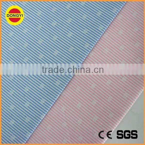Jacqurad Printed Stripe Shirting Fabric of Yarn Dyed Woven