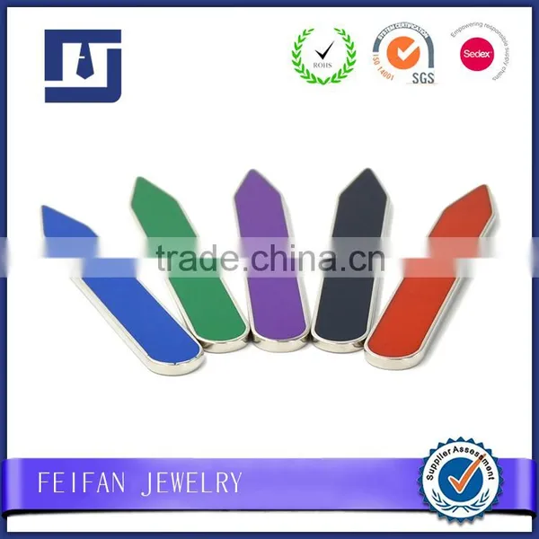 Wholesale Personalized Metal Enamel Collar Stays High Quality Custom Collar Bone photo-5