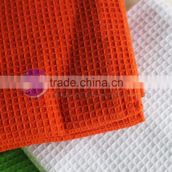 China Wholesale Factory Direct Cotton Fabric Waffle Weave Dish Towel photo-4
