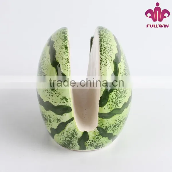 New Arrival Handmade Ceramic Napkin Holder With Watermelon Design photo-3