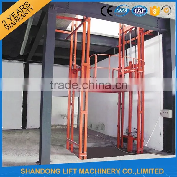 China Freight Elevator 3ton Guide Rail Elevator Cargo Lift