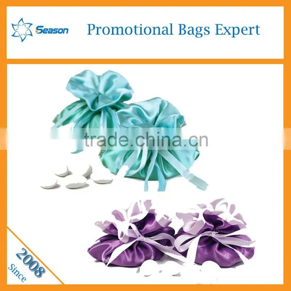 Wholesale Beautiful Wedding Candy Box Large Satin Drawstring Bags Supplier's Choice photo-5
