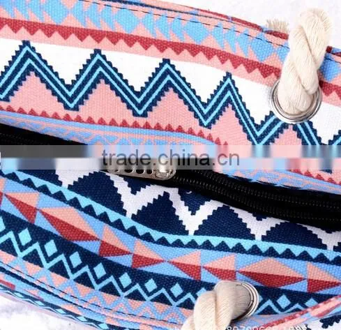 2016 Women's Canvas Straw Beach Bag Casual Tote Shoulder Bag Purse Handbag photo-5