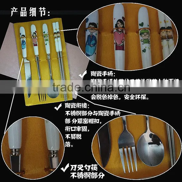 Exquisite Design Ceramic Cutlery Set for Family