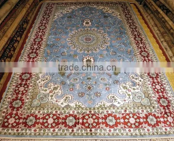 Handmade Persian Carpets in Stock Hand Knotted Silk Persian Rug Carpets